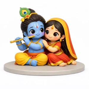 Radha Krishna Chibi Idol