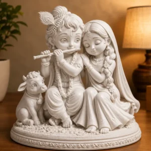 Radha Krishna Seated Idol