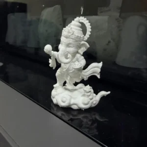 Running Lord Ganesha with Laddu