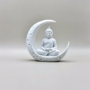 Crescent Moon Buddha Decor